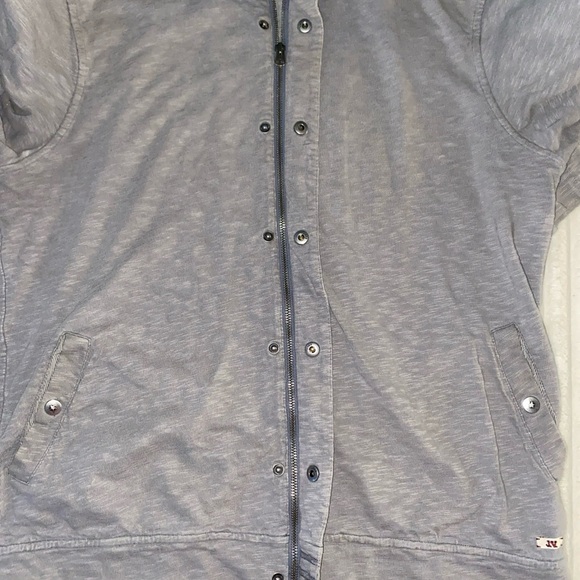 Vintage Mens John Varvatos X Converse Track Jacket Gray Size XL - Picture 8 of 10